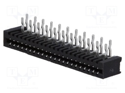 Connector: FFC (FPC); angled 90°; PIN: 22; NON-ZIF; THT; tinned; 1mm