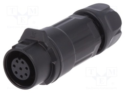 Plug; Connector: circular; size 12; 02; female; PIN: 8; for latch