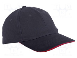 Baseball cap; navy blue; cotton; Size: 57-61; 290g/m2; 12pcs.