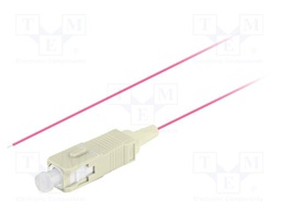 Optic fiber pigtail; OM4; SC/UPC; 2m; Optical fiber: 50/125um