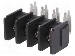 PCB terminal block; angled 90°; 11mm; ways: 4; on PCBs; 4mm2; 32A