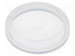 Cover; IP68; transparent; Ø14x2.8mm