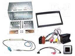 Adapter for control from steering wheel; black; Version: 2 DIN