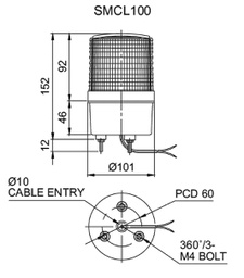 Signaller: lighting; continuous light,blinking light; red/green