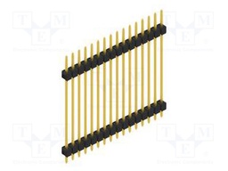 Connector: pin strips; pin header; male; PIN: 16; 2.54mm; THT; 1x16
