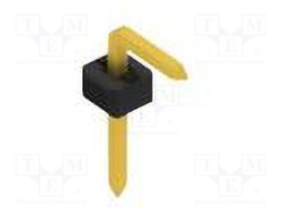 Connector: pin strips; pin header; male; PIN: 1; 2mm; THT; 1x1; 100V
