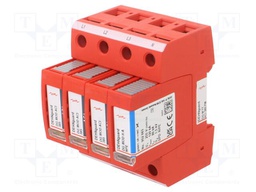 Surge arrestor; Type 2; Poles: 3+NPE; 20kA; for DIN rail mounting