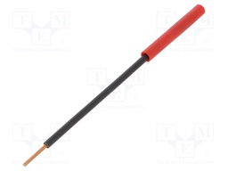 Probe tip; 32A; 1kV; red; Tip diameter: 1.8mm; Socket size: 4mm