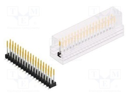 Connector: pin strips; pin header; male; PIN: 36; 2.54mm; SMT; 2x18