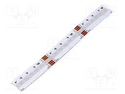 COB LED tape; RGBW; 24V; LED/m: 840; 12mm; white PCB; IP20; 180°
