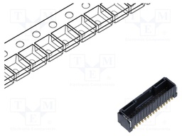 Connector: wire-board; DF51K; vertical; male; on PCBs; socket; SMT