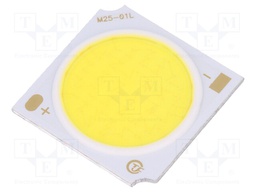 Power LED; COB; white cold; 5000(typ)K; 2368(typ)lm; 19x19x1.5mm