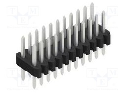 Connector: pin strips; pin header; male; PIN: 22; 1.27mm; THT; 2x11