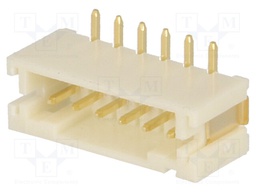 Socket; wire-board; male; 2mm; PIN: 6; SMT; 1A; tinned; -25÷85°C; 100V