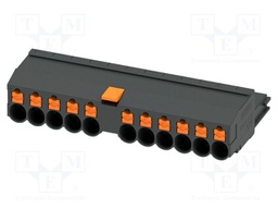 PCB connector, nominal cross section: 4 mm2, color: black, n