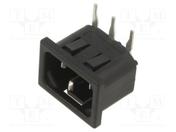 Connector: AC supply; socket; male; 10A; 250VAC; IEC 60320; C14 (E)