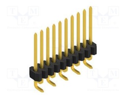 Connector: pin strips; pin header; male; PIN: 10; 1.27mm; SMT; 1x10