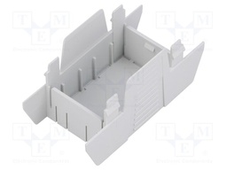Cover; for enclosures; UL94HB; Series: EH 35; Mat: ABS; grey; 35mm