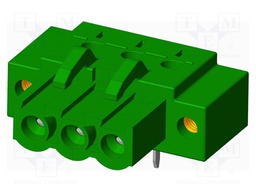 Connector: pluggable terminal block; socket; female; angled 90°