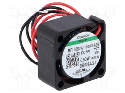Fan: DC; axial; 5VDC; 17x17x8mm; 1.19m3/h; Vapo; 16500rpm; Len: 0.15m