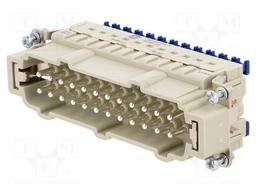 Connector: rectangular; male; Han ES Press; PIN: 24; 24+PE; 16A