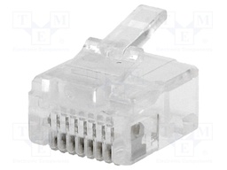 Plug; RJ45; PIN: 8; short; Layout: 8p8c; IDC,crimped; for cable