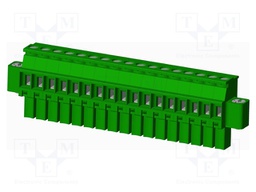 Connector: pluggable terminal block; plug; female; angled 90°