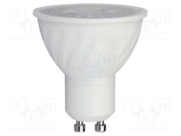 LED lamp; white cold; GU10; 220÷240VAC; 445lm; P: 6W; 38°; 6500K