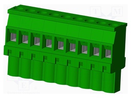 Connector: pluggable terminal block; plug; female; angled 90°