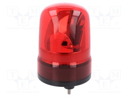 Signaller: lighting; rotating light; red; SKH; 90÷250VAC; IP23