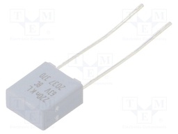 Capacitor: polyester; 220nF; 40VAC; 63VDC; Pitch: 0.5mm; ±10%