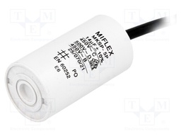 Capacitor: motors, run; 14uF; 450V; Ø35x65mm; -25÷70°C; ±10%; V: 3