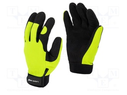 Protective gloves; Size: 8; black/yellow; tag