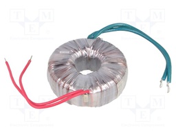 Transformer: toroidal; 100VA; 230VAC; 9V; 11.1A; 1.1kg; Ø: 97mm; IP00