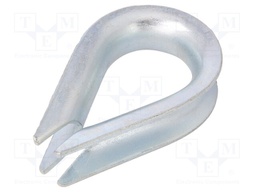Thimble for rope; steel; for rope; Ørope: 20mm; zinc; DIN6899B