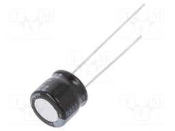 Capacitor: electrolytic; THT; 22uF; 50VDC; Ø8x7mm; Pitch: 3.5mm