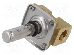 Electromagnetic valve; G 3/8"; brass; FKM; EV220B; Valve: 2/2 NC