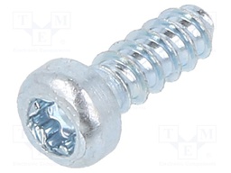 Screw; for plastic; 3x8; Head: cheese head; Torx® PLUS; steel; zinc