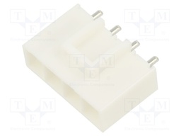 Socket; wire-board; male; PIN: 4; on PCBs; Plating: tinned; 6.2mm