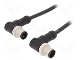Cable: for sensors/automation; PIN: 5; M12-M12; 1m; plug; plug; 60V