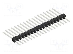 Connector: pin strips; pin header; male; PIN: 18; 2.54mm; SMT; 1x18