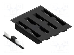 Connector: pin strips; pin header; male; PIN: 18; 2.54mm; SMT; 1x18