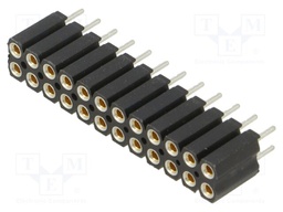 Connector: pin strips; socket; female; PIN: 24; straight; 2.54mm