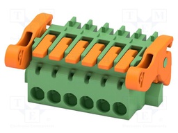 PCB connector, nominal cross section: 1.5 mm2, color: green,