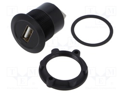 Adapter; USB A socket,USB B socket; USB 2.0; Thread: M22; 1÷10mm