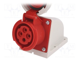 Connector: AC supply 3-phase; socket; female; 16A; 400VAC; IP67