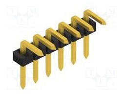 Connector: pin strips; pin header; male; PIN: 6; 2mm; THT; 1x6; 100V