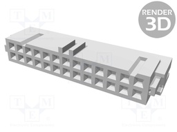 Plug; IDC; female; PIN: 26; for ribbon cable; 1.27mm; Layout: 2x13