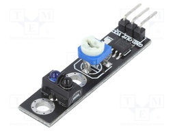 Sensor: distance; reflective; 5VDC; Channels: 1; 40x10mm