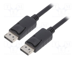 Cable; DisplayPort 1.2; DisplayPort plug,both sides; 2m; black